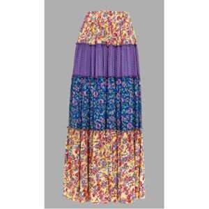 Loretta Caponi Bib Maxi Skirt Sz. S